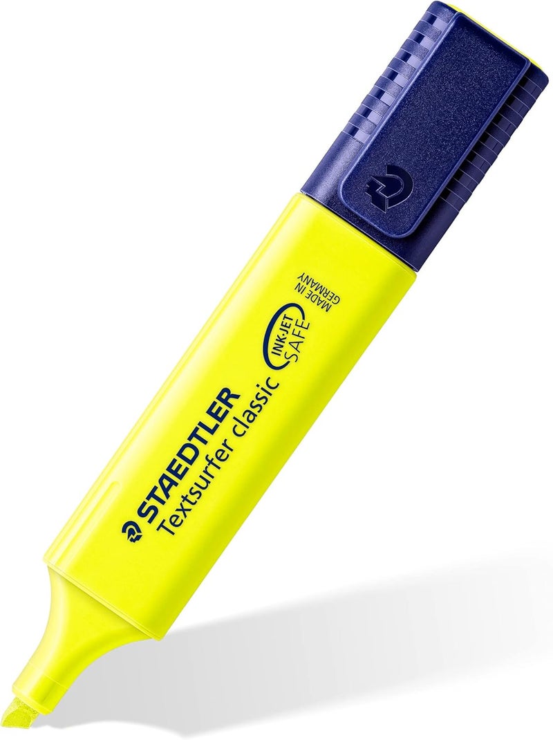 STAEDTLER Textsurfer Classic 364 Highlighter Chisel Tip 1 To 5 mm Yellow- Pack Of 05 - Image 1
